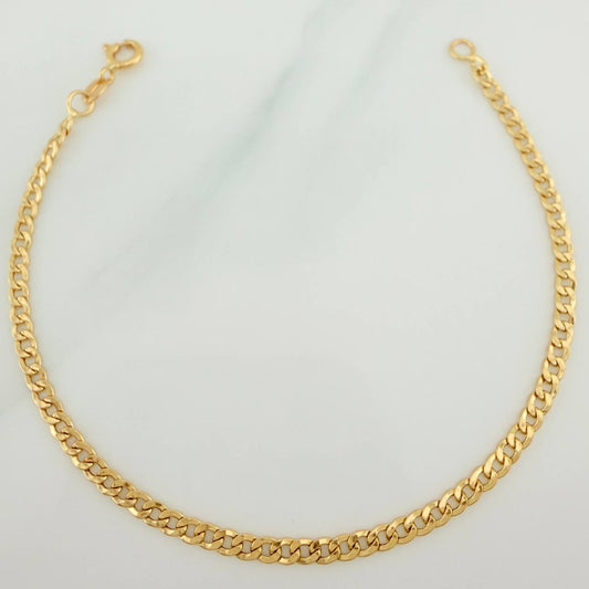 Pulso Cubano 1.95gr / 19cm / 2mm Oro Amarillo +1 18K $