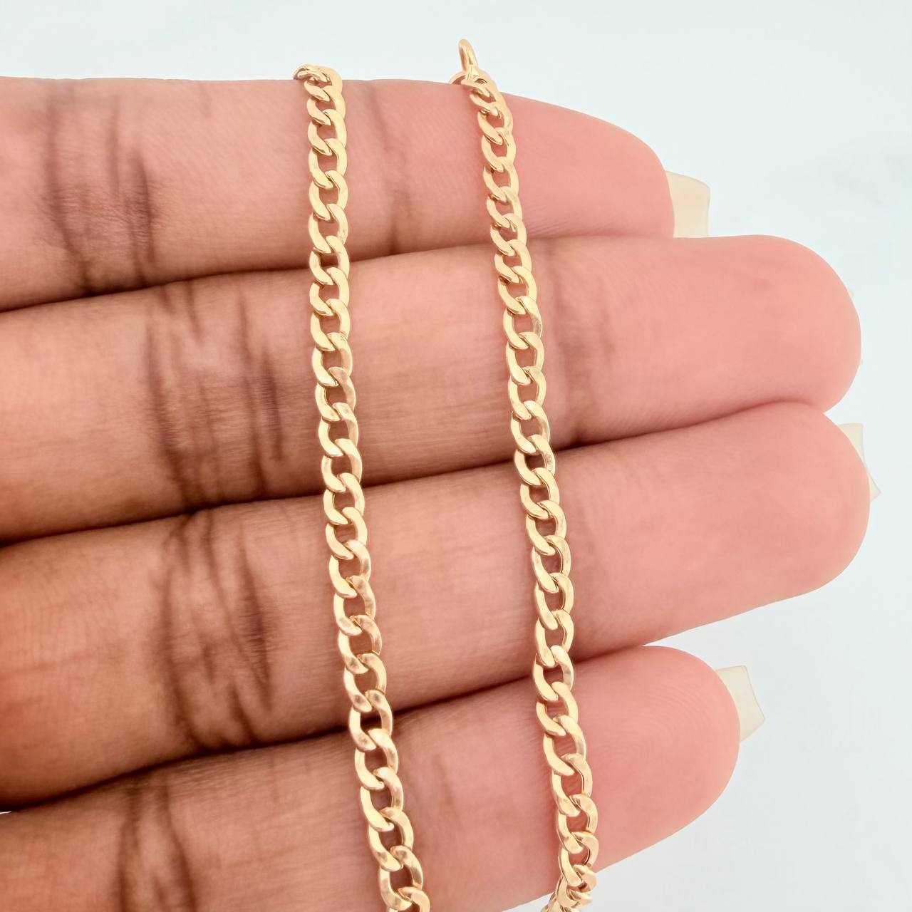 Pulso Cubano 1.95gr / 19cm / 2mm Oro Amarillo +1 18K $