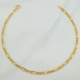 Pulso Figaro 1.05gr / 20cm / 2.4mm Oro Amarillo +1 18K $