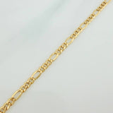 Pulso Figaro 1.15gr / 21cm / 2.2mm Oro Amarillo +1 18K $
