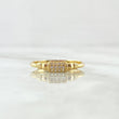 Anillo Centro Rectangular 1.5gr / T7 / Rayado Oro Amarillo 18K