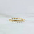 Anillo Trenzado 1.2gr / T4 3/4 / Grueso Oro Amarillo 18K