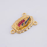 Herraje Crucero Virgen de Guadalupe 2.6g / 2.4cm Oro Amarillo 18K