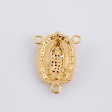 Herraje Crucero Virgen de Guadalupe 2.6g / 2.4cm Oro Amarillo 18K