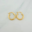 Candongas Tefi 0.95gr / 1.5cm / Oro Amarillo 18K %