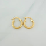 Candongas Tefi 0.95gr / 1.5cm / Oro Amarillo 18K %