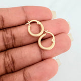 Candongas Tefi 0.95gr / 1.5cm / Oro Amarillo 18K %