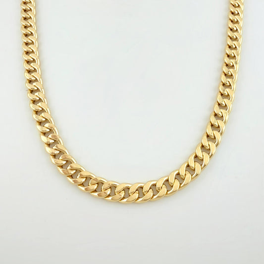 Cadena Cubana 10.4gr / 50cm / 6.7mm Oro Amarillo +1 18K