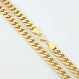 Cadena Cubana 10.4gr / 50cm / 6.7mm Oro Amarillo +1 18K