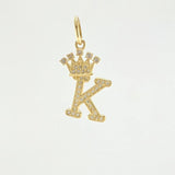 Dije Corona Letra K 1.95gr / 2.6cm / Oro Amarillo 18K