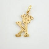 Dije Corona Letra K 1.95gr / 2.6cm / Oro Amarillo 18K