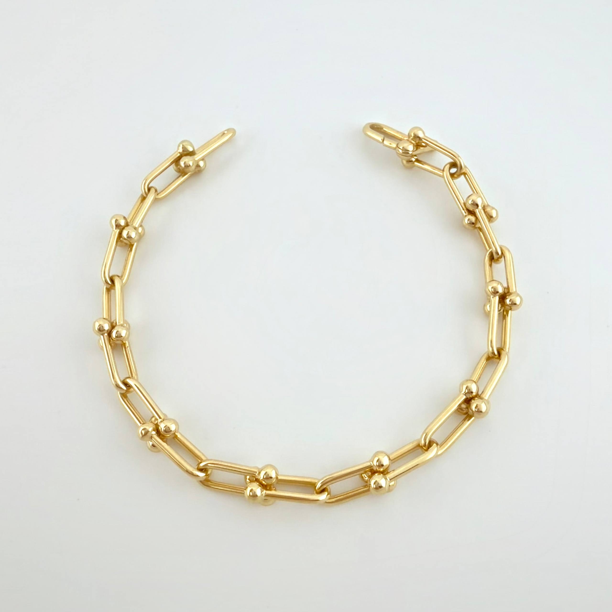 Pulso Boyas Curvas 6.4gr / 19cm / 6.7mm Oro Amarillo +4 18K ©