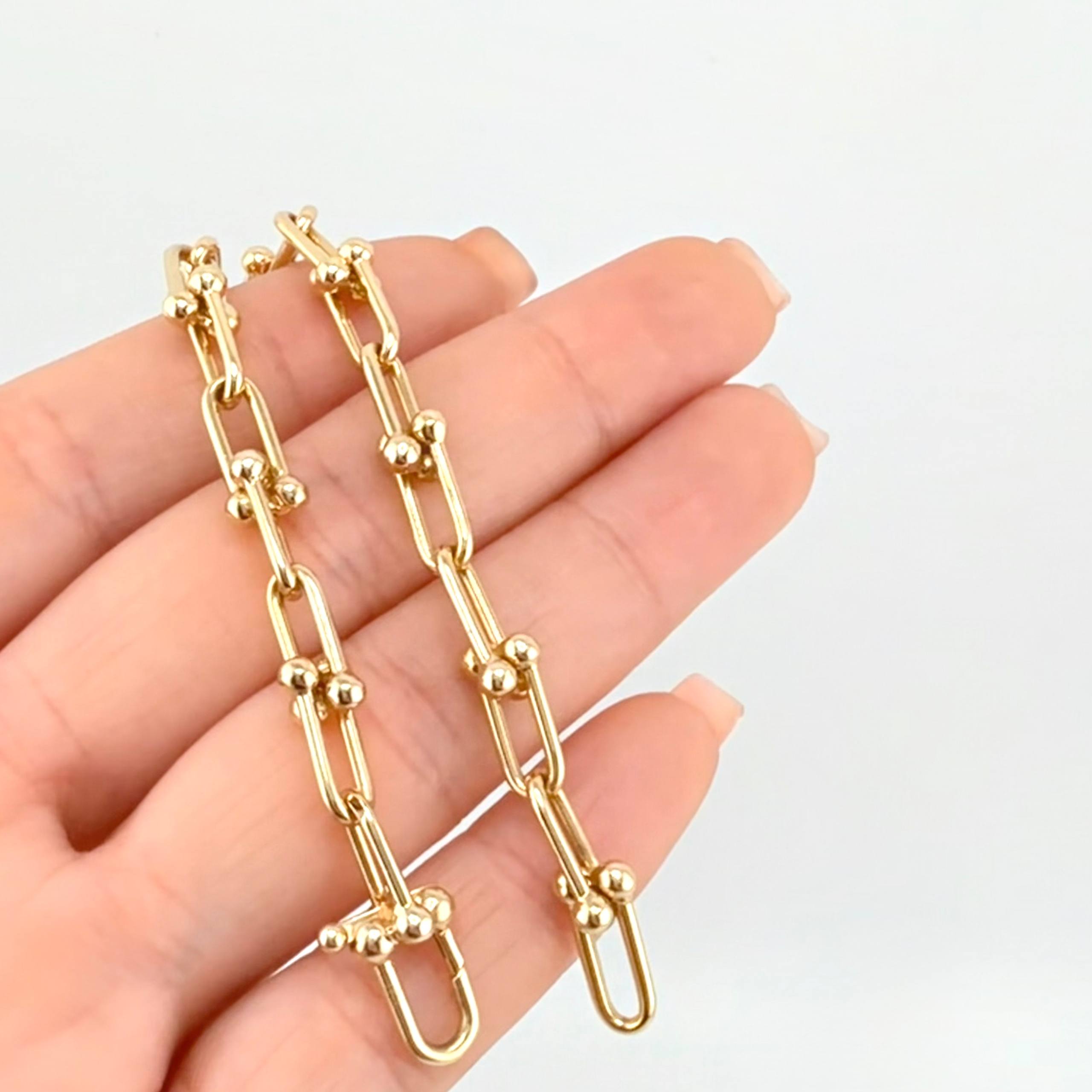 Pulso Boyas Curvas 6.4gr / 19cm / 6.7mm Oro Amarillo +4 18K ©