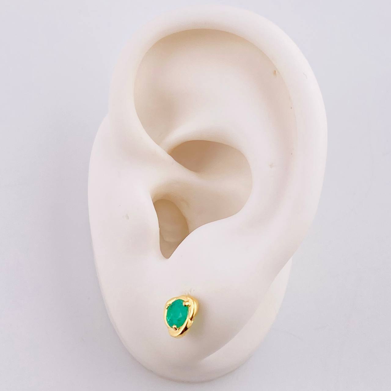 Topos Triespiral Esmeraldas 62pts 1.65gr / 6.8mm Oro Amarillo 18K