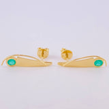 Topos Punta Renacentista Esmeraldas 22pts 1.75gr / 2.9cm / Oro Amarillo 18K