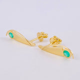 Topos Punta Renacentista Esmeraldas 22pts 1.75gr / 2.9cm / Oro Amarillo 18K
