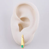 Topos Punta Renacentista Esmeraldas 22pts 1.75gr / 2.9cm / Oro Amarillo 18K