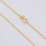 Cadena Singapur 1gr / 45cm / 1mm Oro Amarillo +3 18K