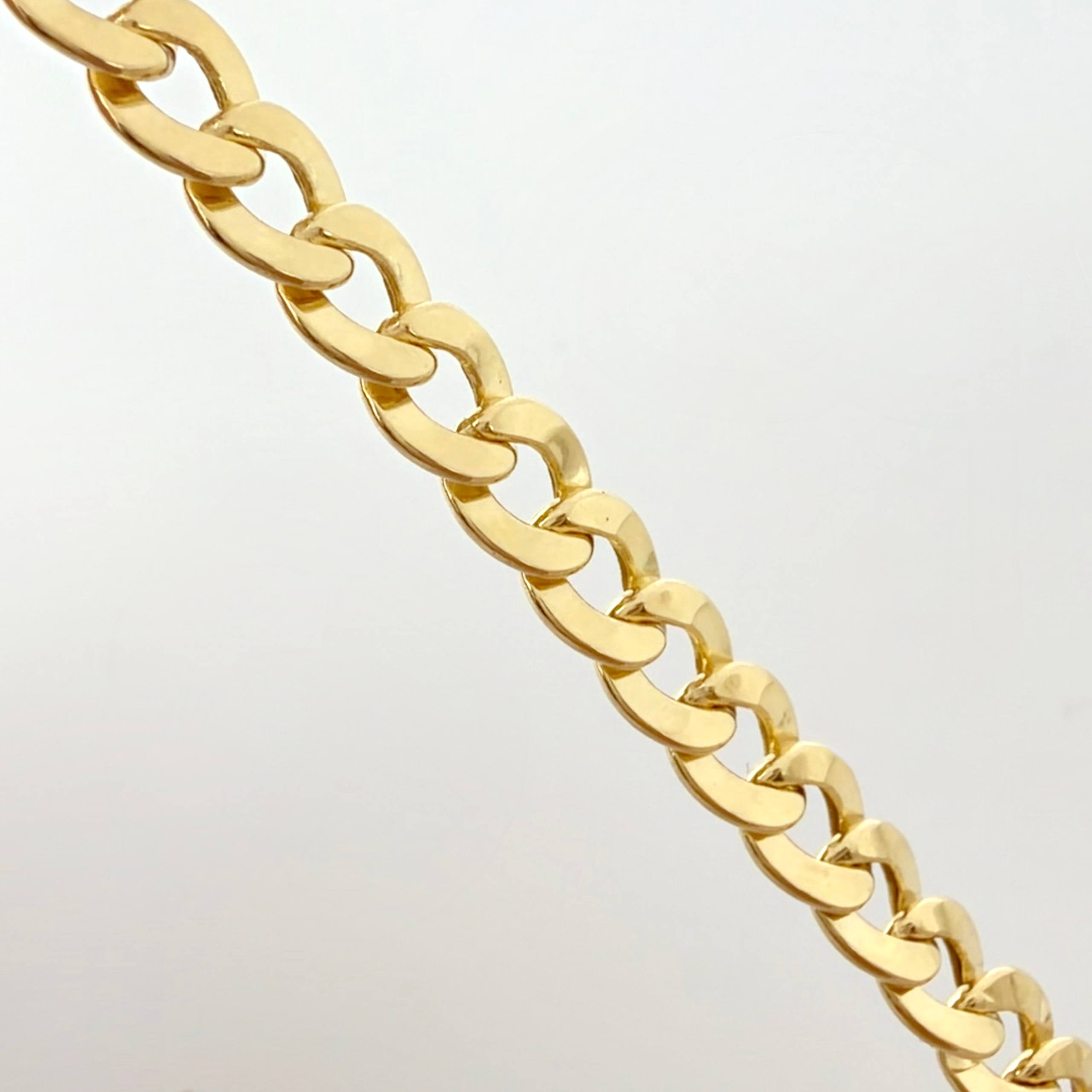 Pulso Cubano 5.3gr / 21cm / 5.6mm Oro Amarillo +1 18K