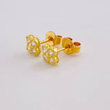 Topos Flor Trebol 1.35 g / 5.6 mm Oro Amarillo 18K