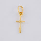 Dije Cruz Lisa 0.35 g / 2 cm Oro Amarillo 18K