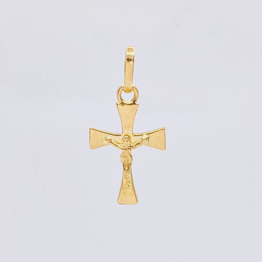 Dije Cruz Cristo 0.8 g / 2.2 cm Oro Amarillo 18K