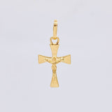 Dije Cruz Cristo 0.8 g / 2.2 cm Oro Amarillo 18K