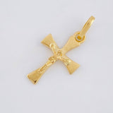 Dije Cruz Cristo 0.8 g / 2.2 cm Oro Amarillo 18K