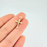 Dije Cruz Cristo 0.8 g / 2.2 cm Oro Amarillo 18K