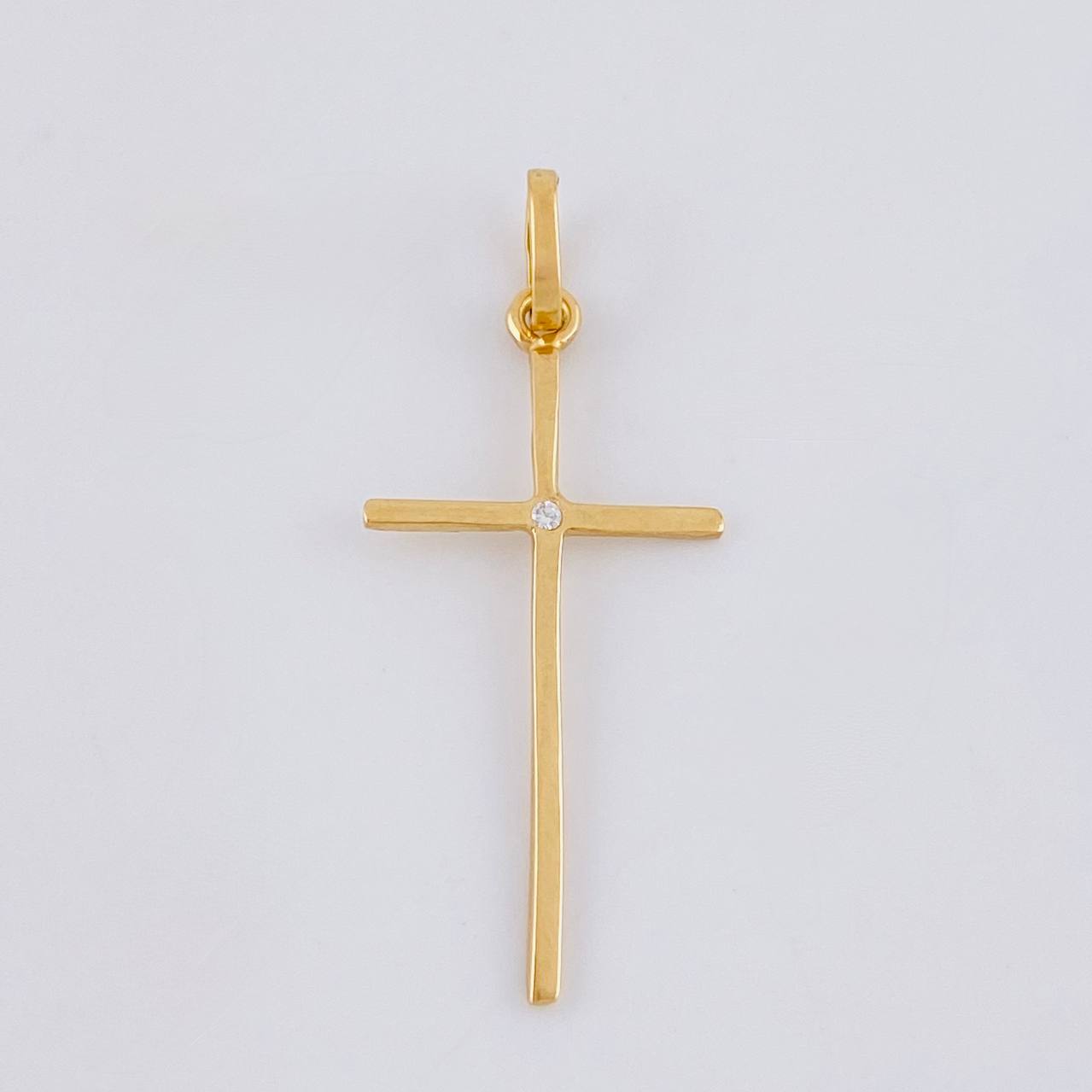 Dije Cruz 0.7 g / 3 cm Oro Amarillo 18K