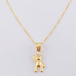 Set Cadena Veneciana + Dije Oso Mano Arriba / 1.65 g / 50.2 cm Oro Amarillo 18K