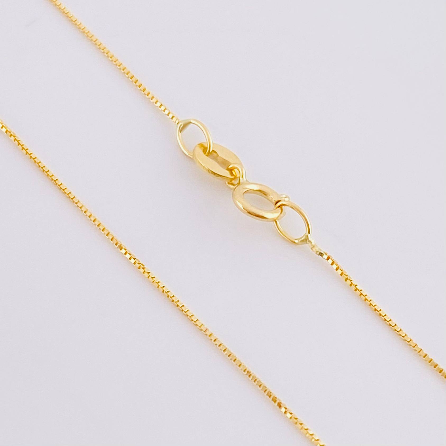 Set Cadena Veneciana + Dije Cruz / 1.35 g / 50.1 cm Oro Amarillo 18K