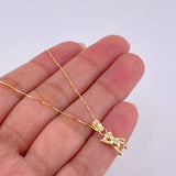 Set Cadena Veneciana + Dije Oso Mano Arriba / 1.65 g / 50.2 cm Oro Amarillo 18K