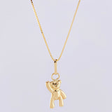 Set Cadena Veneciana + Dije Oso Mano Arriba / 1.45 g / 50.1 cm Oro Amarillo 18K