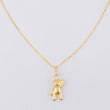 Set Cadena Veneciana + Dije Oso Mano Arriba / 1.45 g / 50.3 cm Oro Amarillo 18K