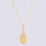 Set Cadena Veneciana + Dije Virgen Milagrosa / 1.15 g / 45.1 cm Oro Amarillo 18K