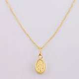 Set Cadena Veneciana + Dije Virgen Milagrosa / 1.2 g / 45.2 cm Oro Amarillo 18K
