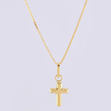 Set Cadena Veneciana + Dije Cruz / 1.35 g / 50.1 cm Oro Amarillo 18K