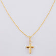 Set Cadena Veneciana + Dije Cruz / 1.35 g / 50.1 cm Oro Amarillo 18K