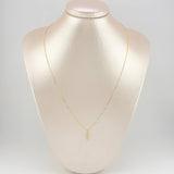 Set Cadena Veneciana + Dije Cruz Lisa / 1.05 g / 45.1 cm Oro Amarillo 18K