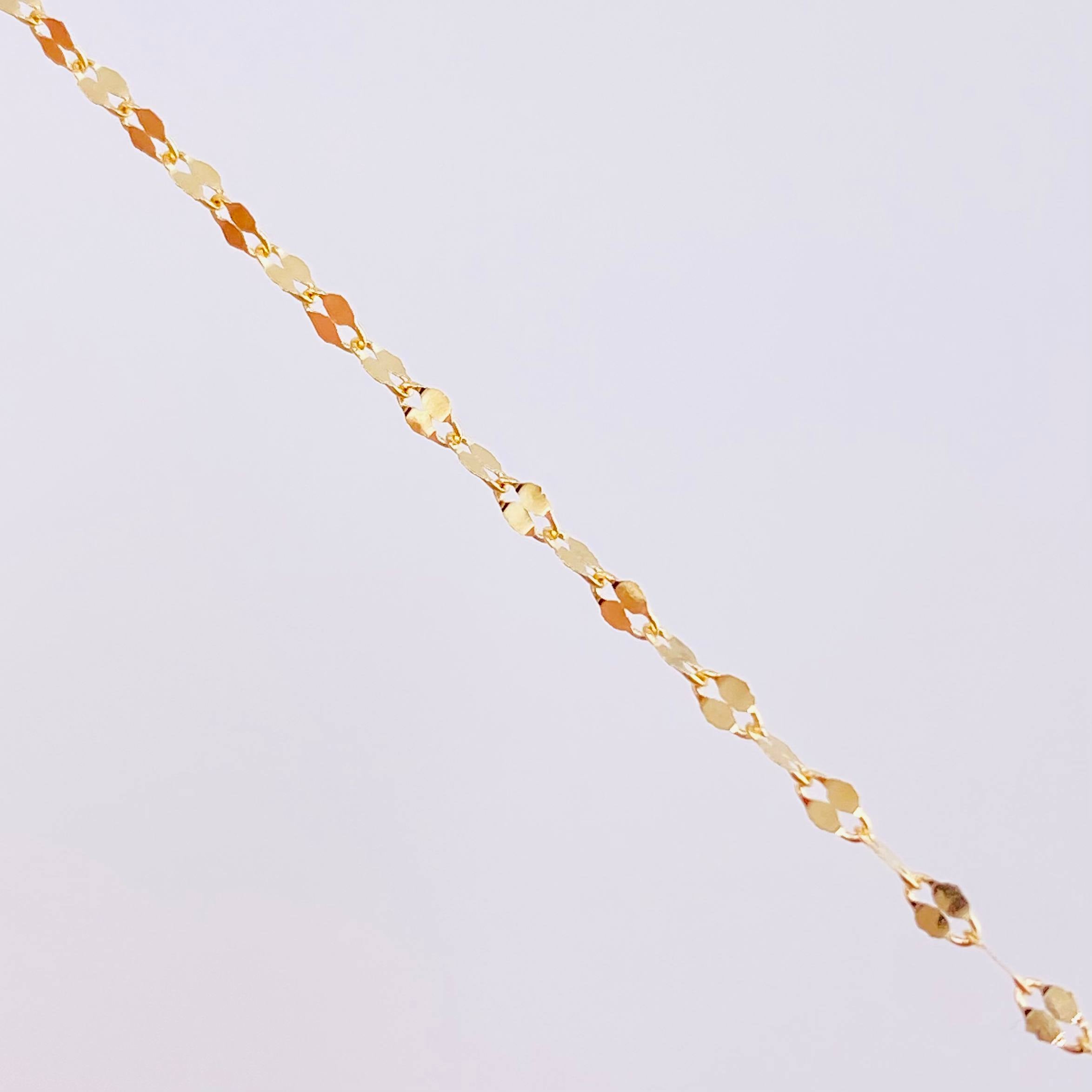 Set Cadena Flor Espejo + Dije Virgen Milagrosa / 1.3 g / 45.1 cm Oro Amarillo 18K