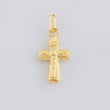 Dije Cruz Cristo Liso 0.4 g / 2 cm Oro Amarillo 18K
