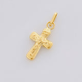 Dije Cruz Cristo Liso 0.4 g / 2 cm Oro Amarillo 18K