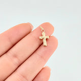 Dije Cruz Cristo Liso 0.4 g / 2 cm Oro Amarillo 18K