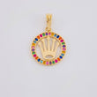 Dije Circulo Corona 1.45g / 2.2cm Oro Amarillo 18K