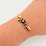 Herraje Retazo Rustico 1.75gr / 5cm / 6.8mm Oro Amarillo 18K ©