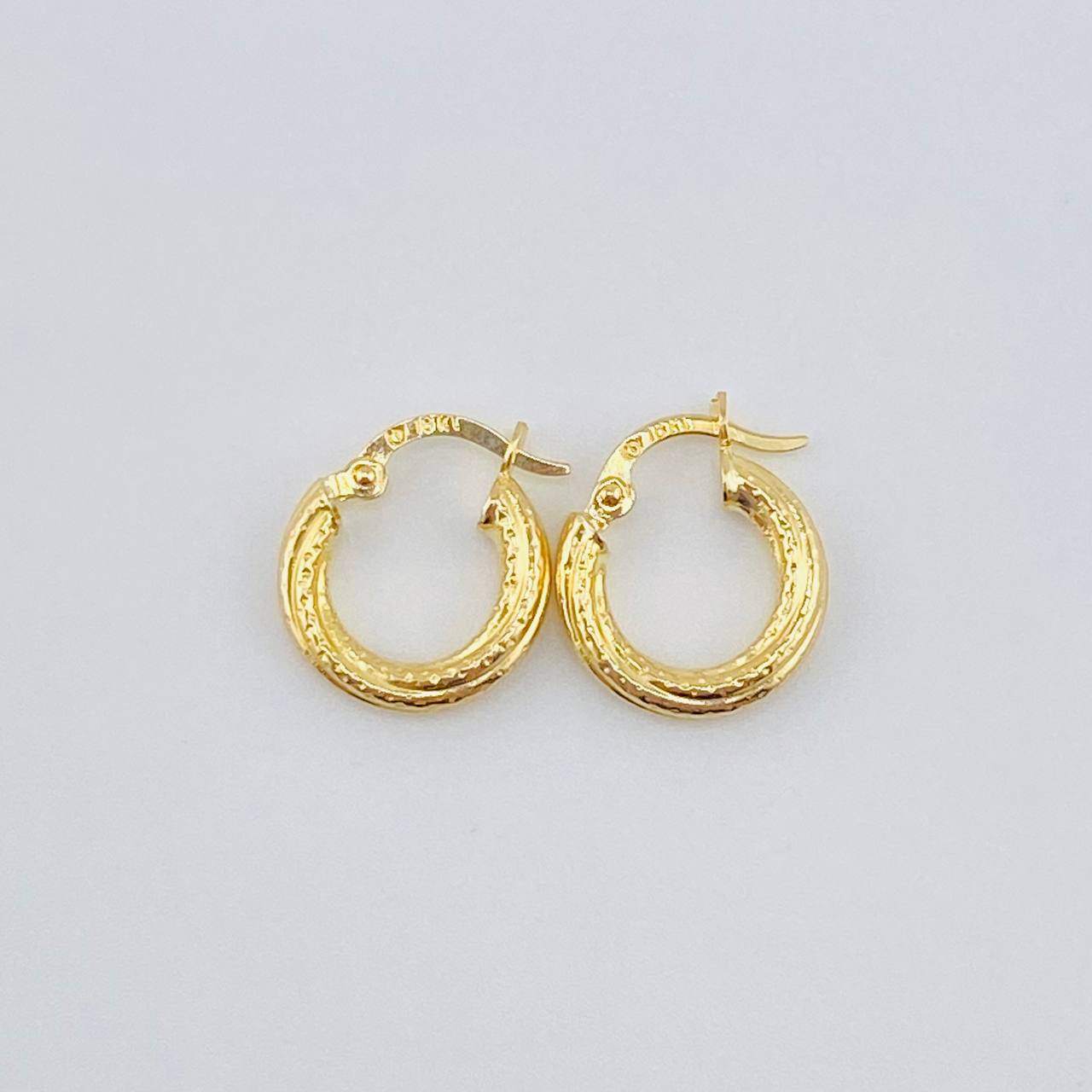 Candongas Carly 1.3gr / 1.5cm / Oro Amarillo 18K ©