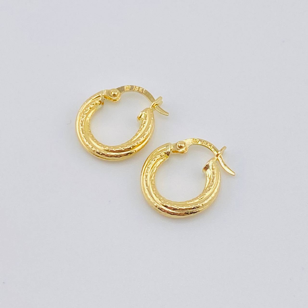 Candongas Carly 1.3gr / 1.5cm / Oro Amarillo 18K ©