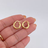 Candongas Carly 0.9 g / 1,5 cm Oro Amarillo 18K