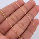 Cadena Aro Seguido 1.35gr / 45.1cm / 0.8mm Oro Amarillo +3 18K $